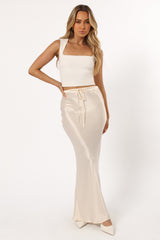 Negin Midi Skirt - Cream