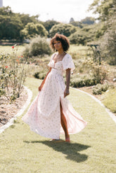 Chloe Puff Sleeve Dress - Chloe Print