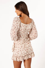 Ollive Long Sleeve Dress - Cream
