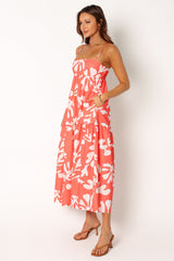 Payton Maxi Slip Dress - Melon White