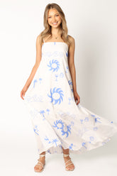 Seville Maxi Dress - Blue Wave