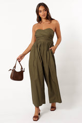 Marias Jumpsuit - Deep Olive