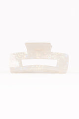 Jennifer Hair Clip - White/Silver