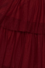 Frances Halterneck Maxi Dress - Wine