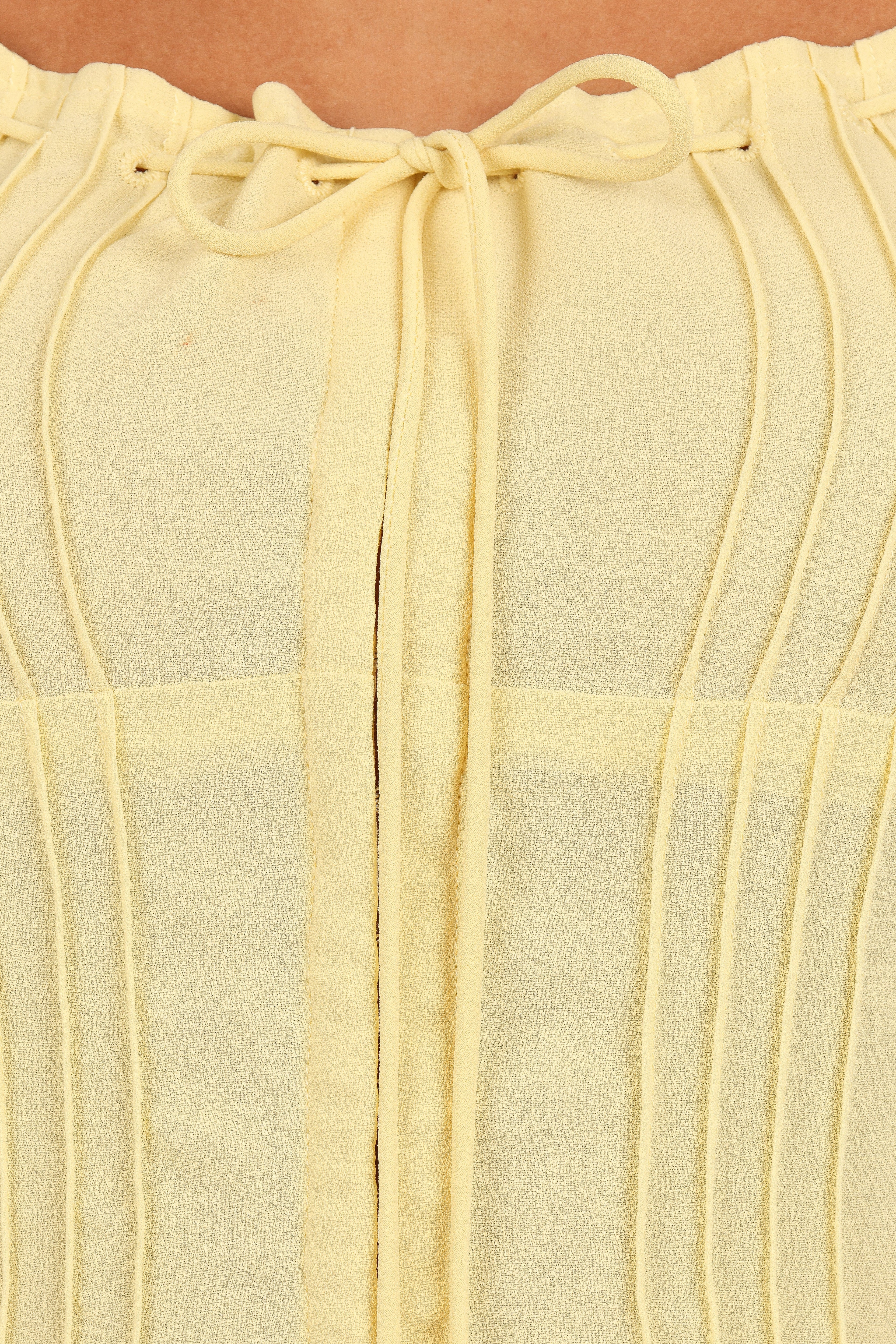 Alice Corset Top - Honeysuckle Yellow