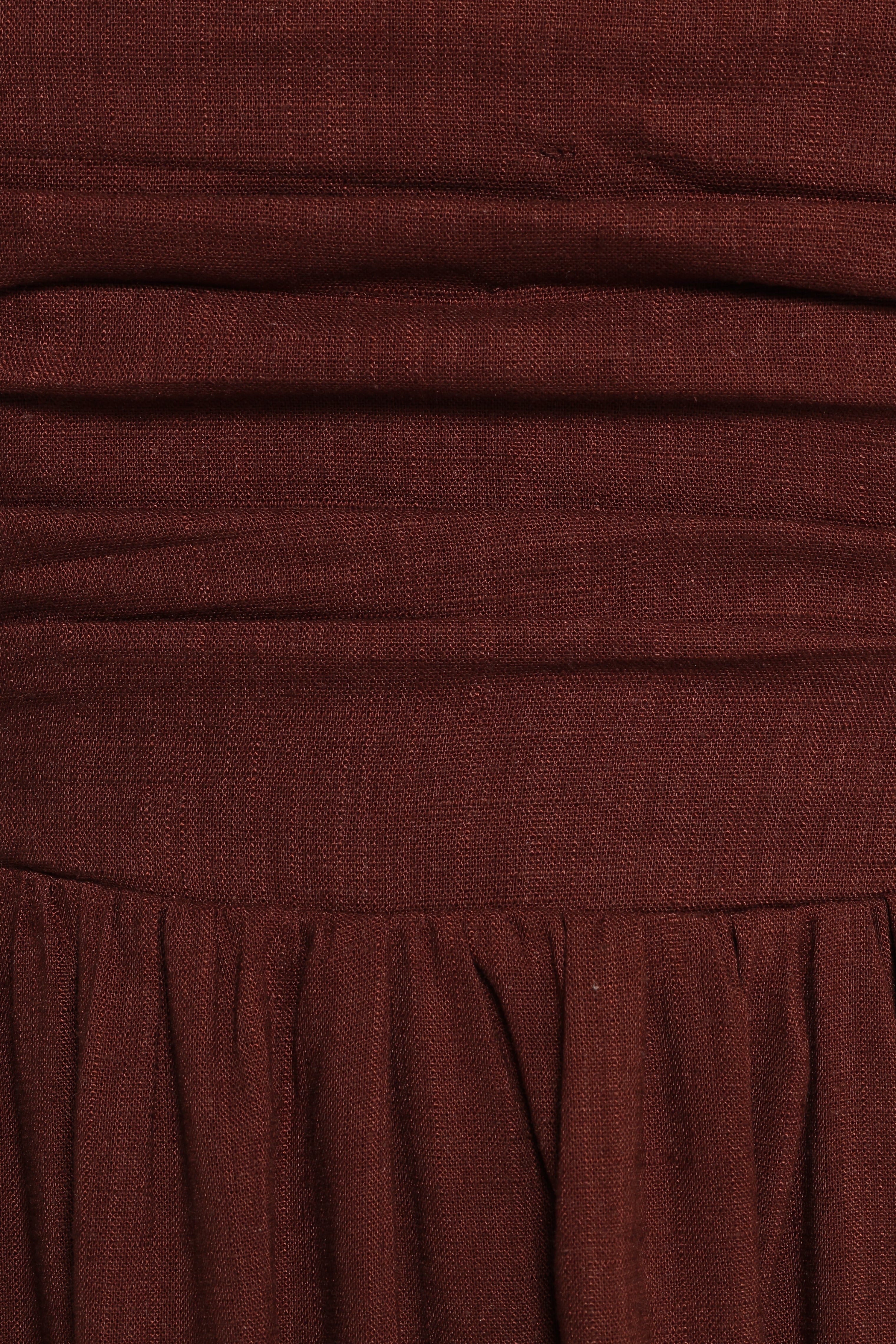 Kayt Strapless Dress - Chocolate Brown