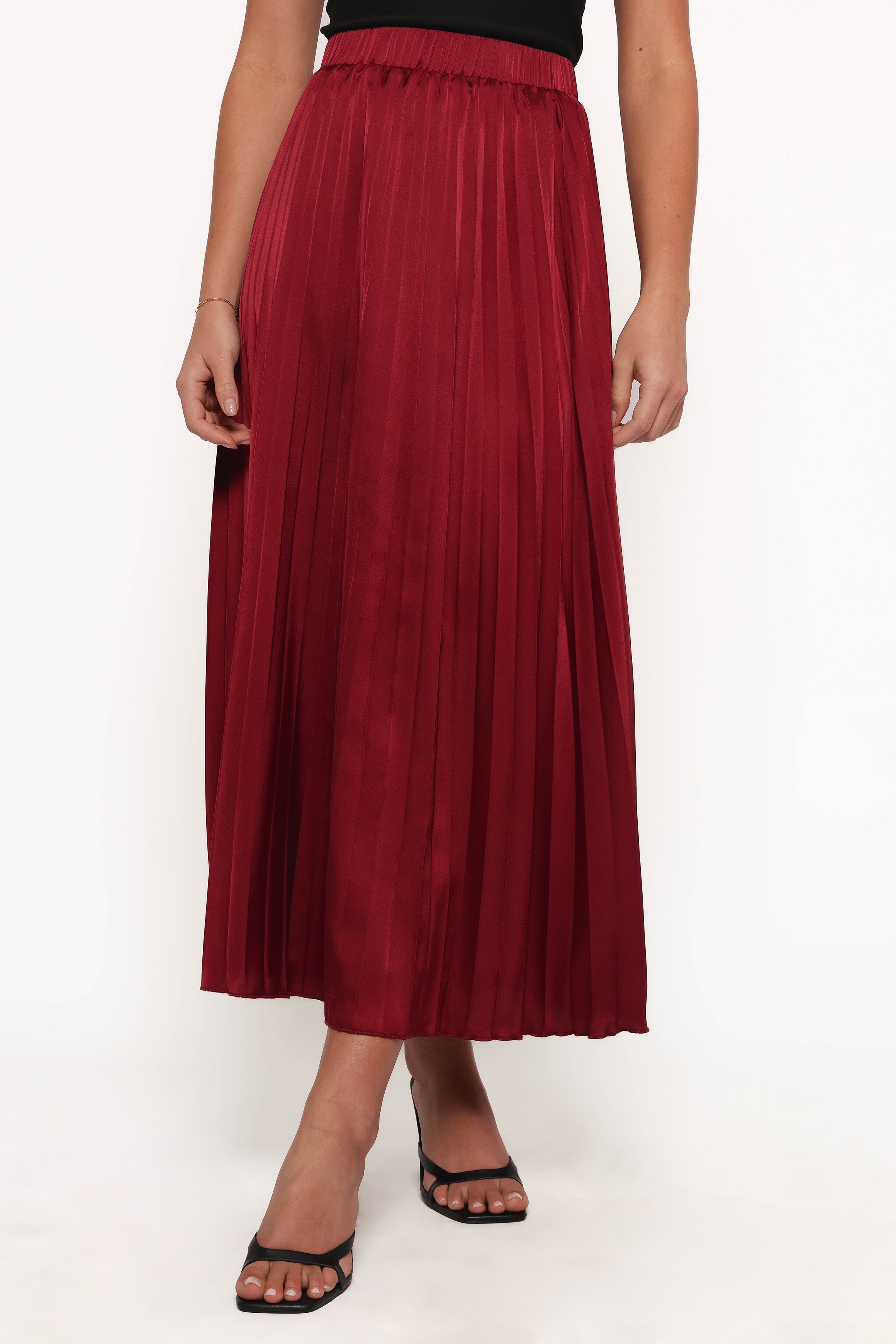 Lysandra Maxi Skirt - Burgundy