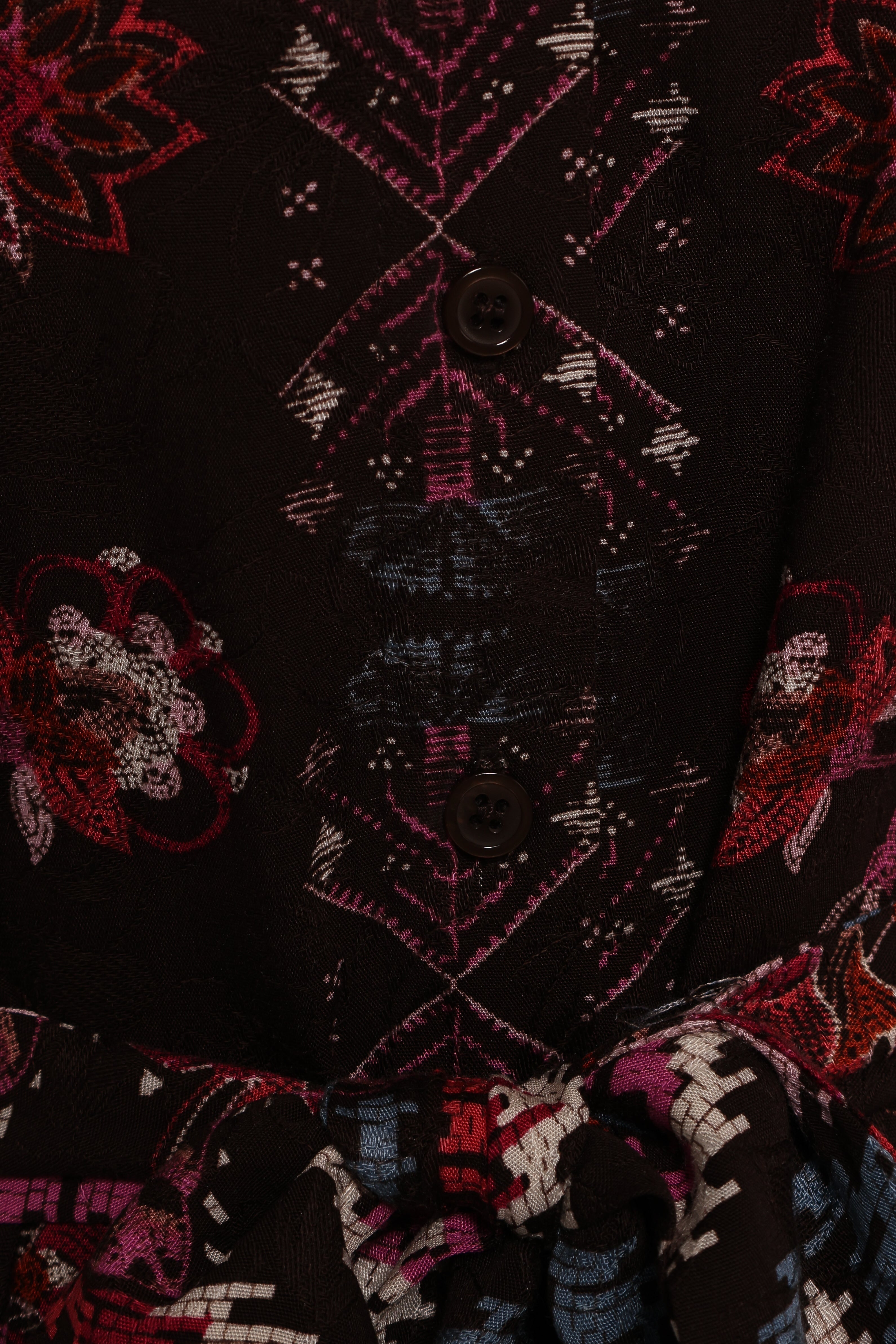 Mandy Long Sleeve Mini Dress - Chocolate Brown