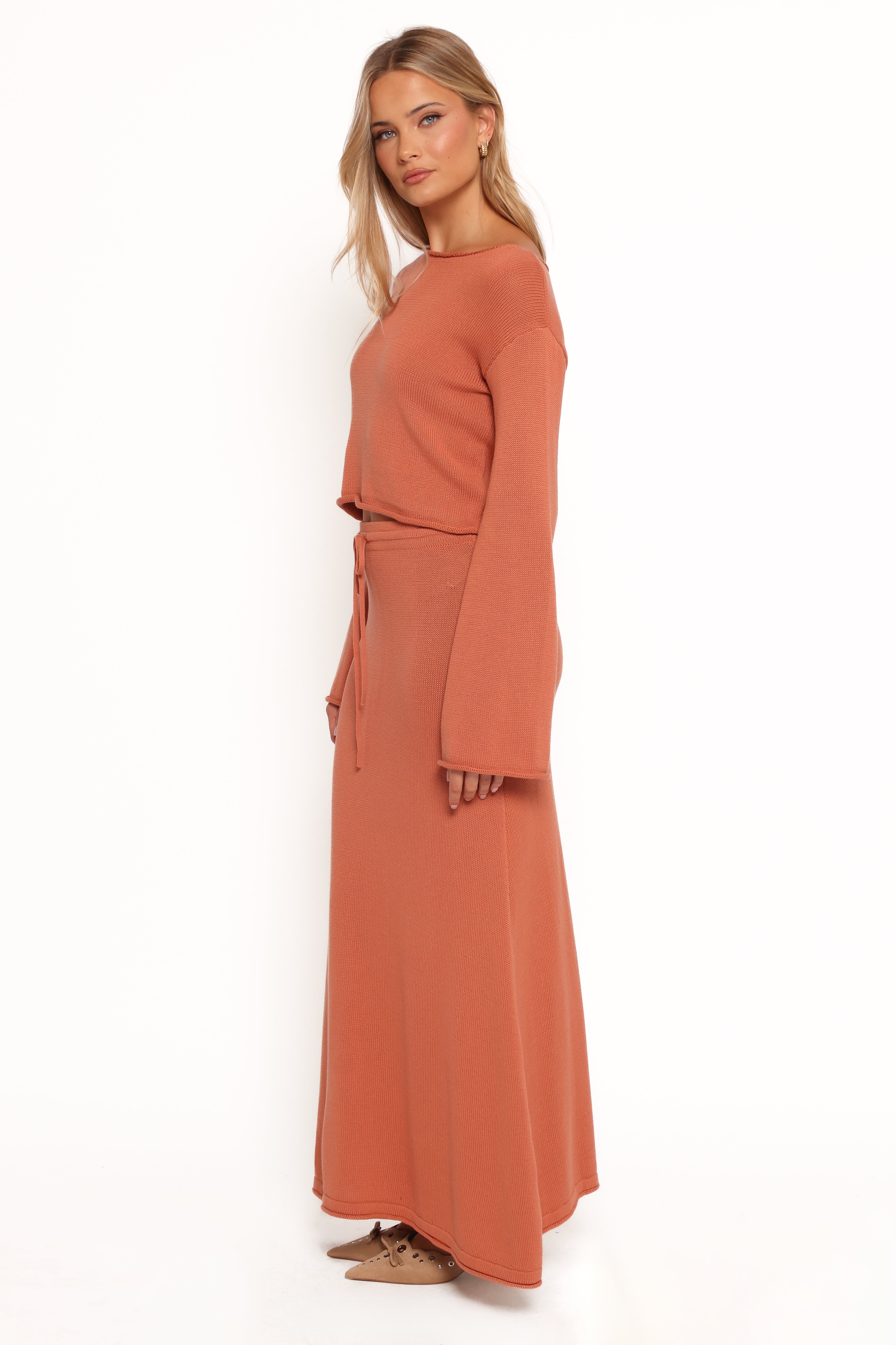 Rooney Knit Skirt - Cinnamon