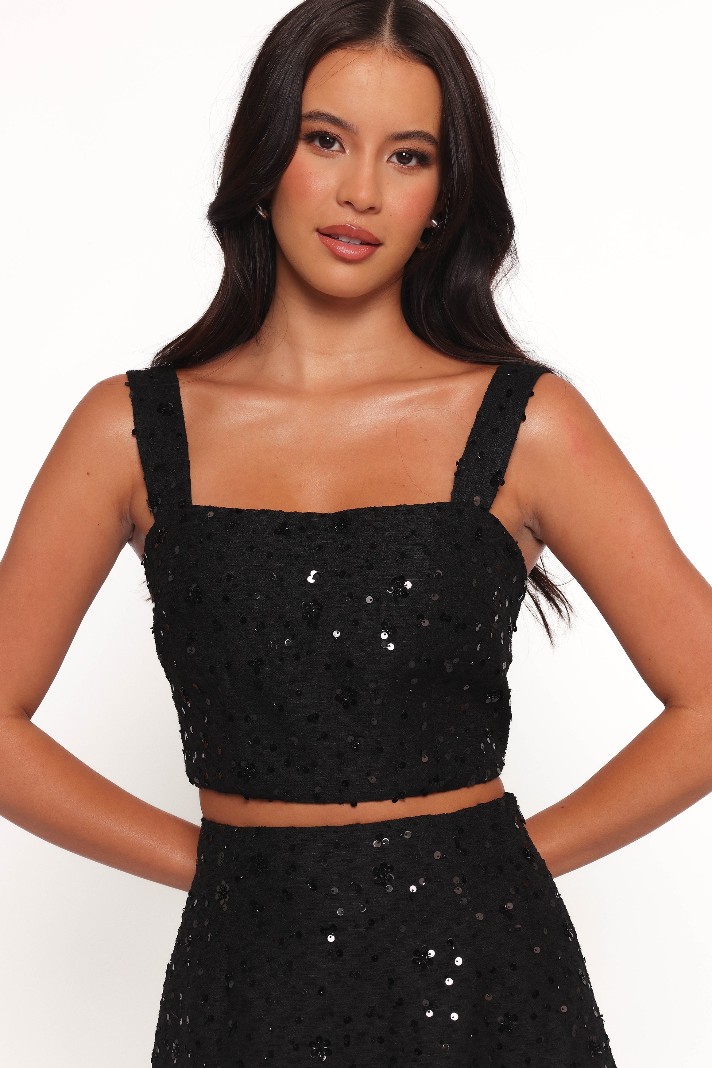 Shavvy Mini Skirt Set - Black