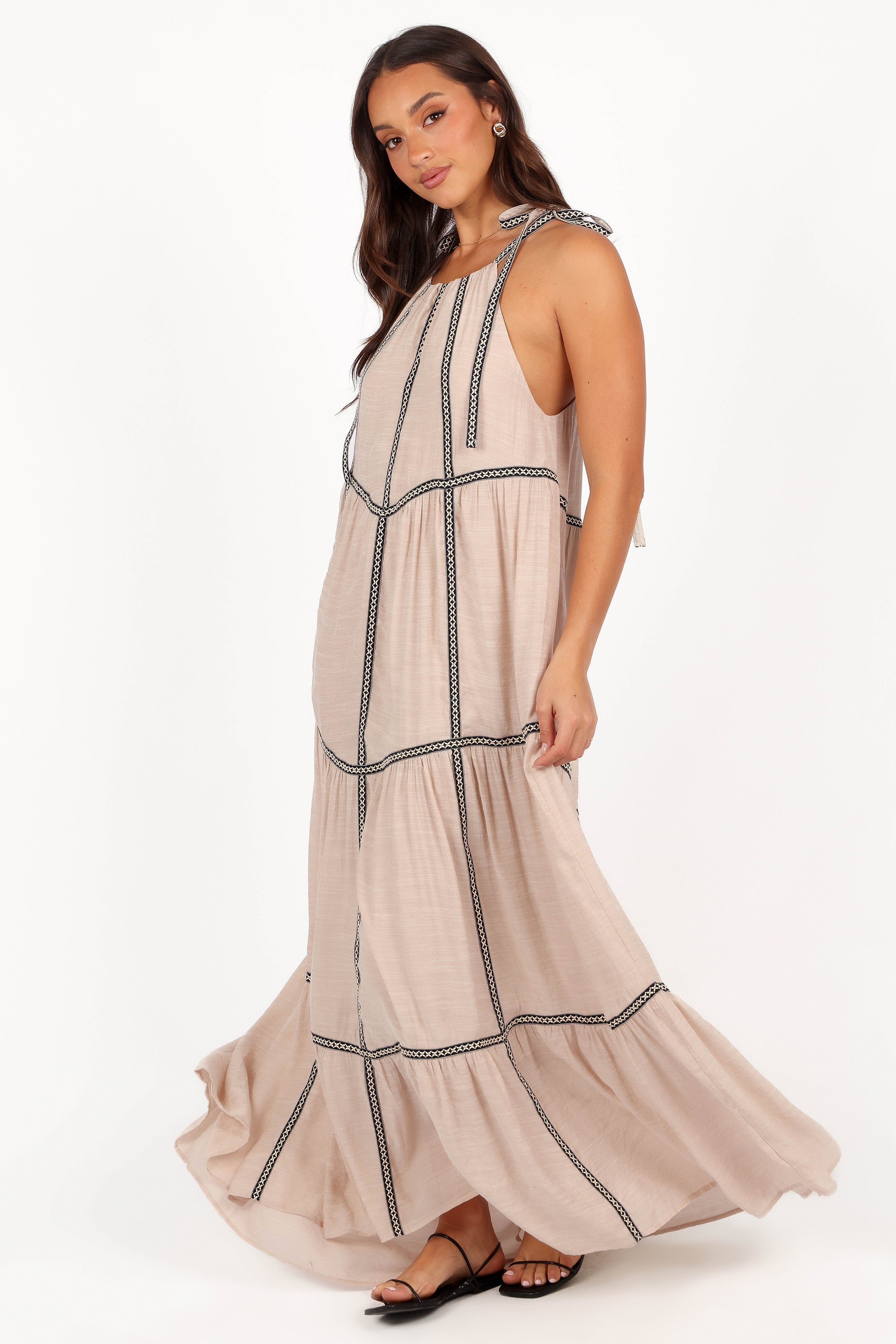 Volina Maxi Dress - Light Taupe