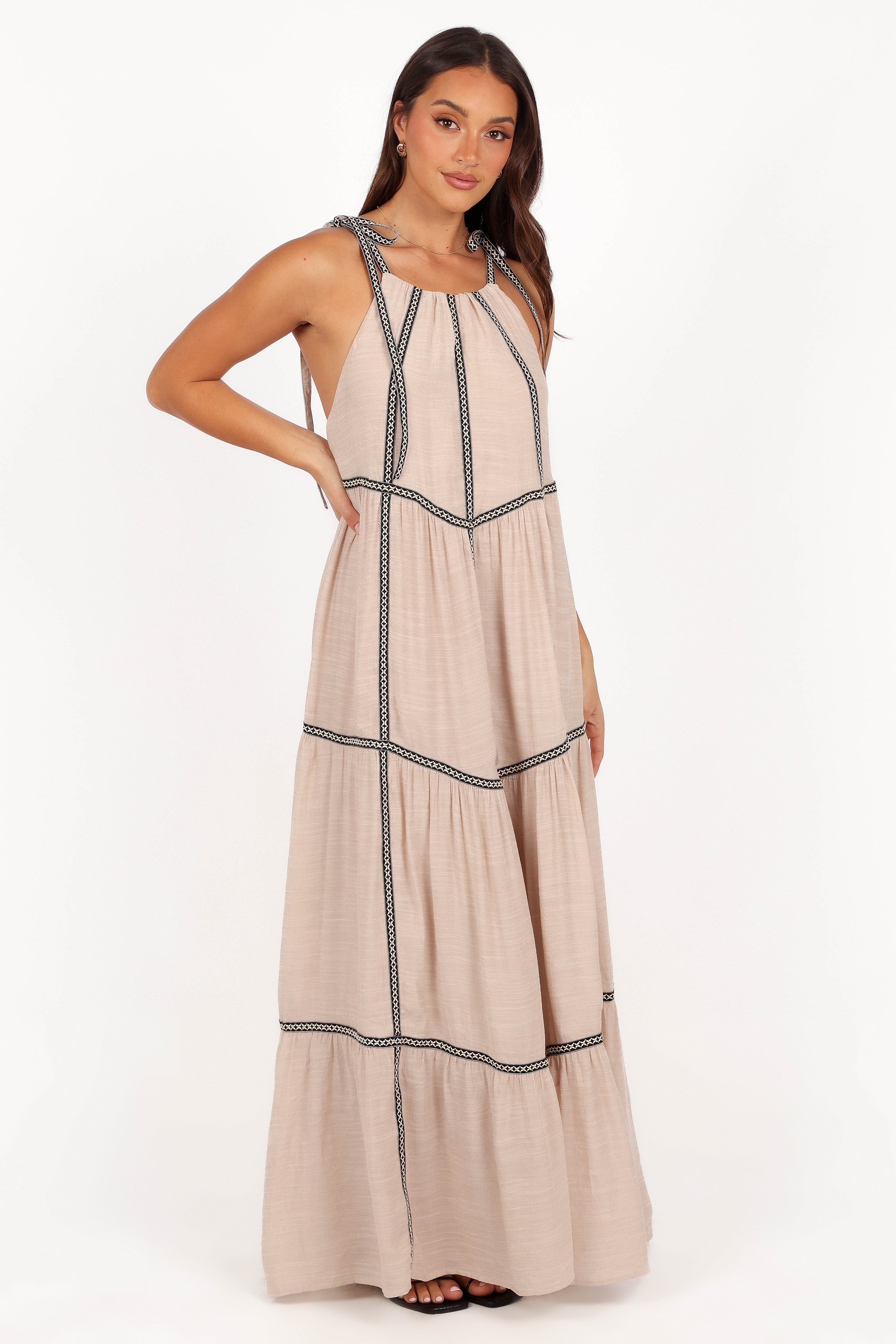 Volina Maxi Dress - Light Taupe