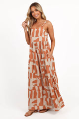 Quincy Maxi Dress - Natural/Camel
