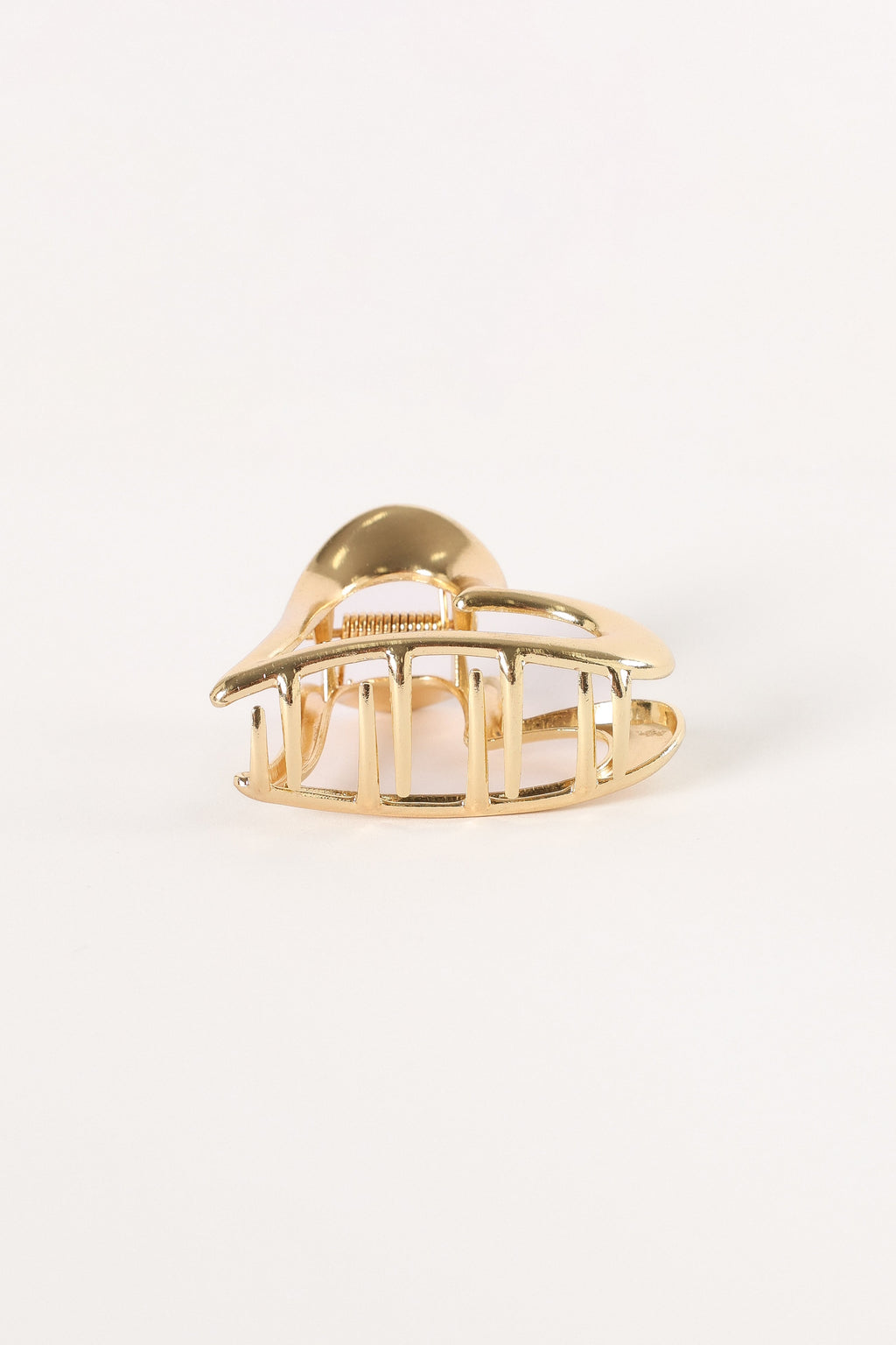 Amore Heart Hair Clip - Gold