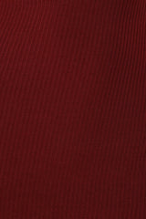 Cally Ruffle Sleeve Midi Dress - Wine