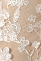 Evelynn Mini Dress - White/Nude