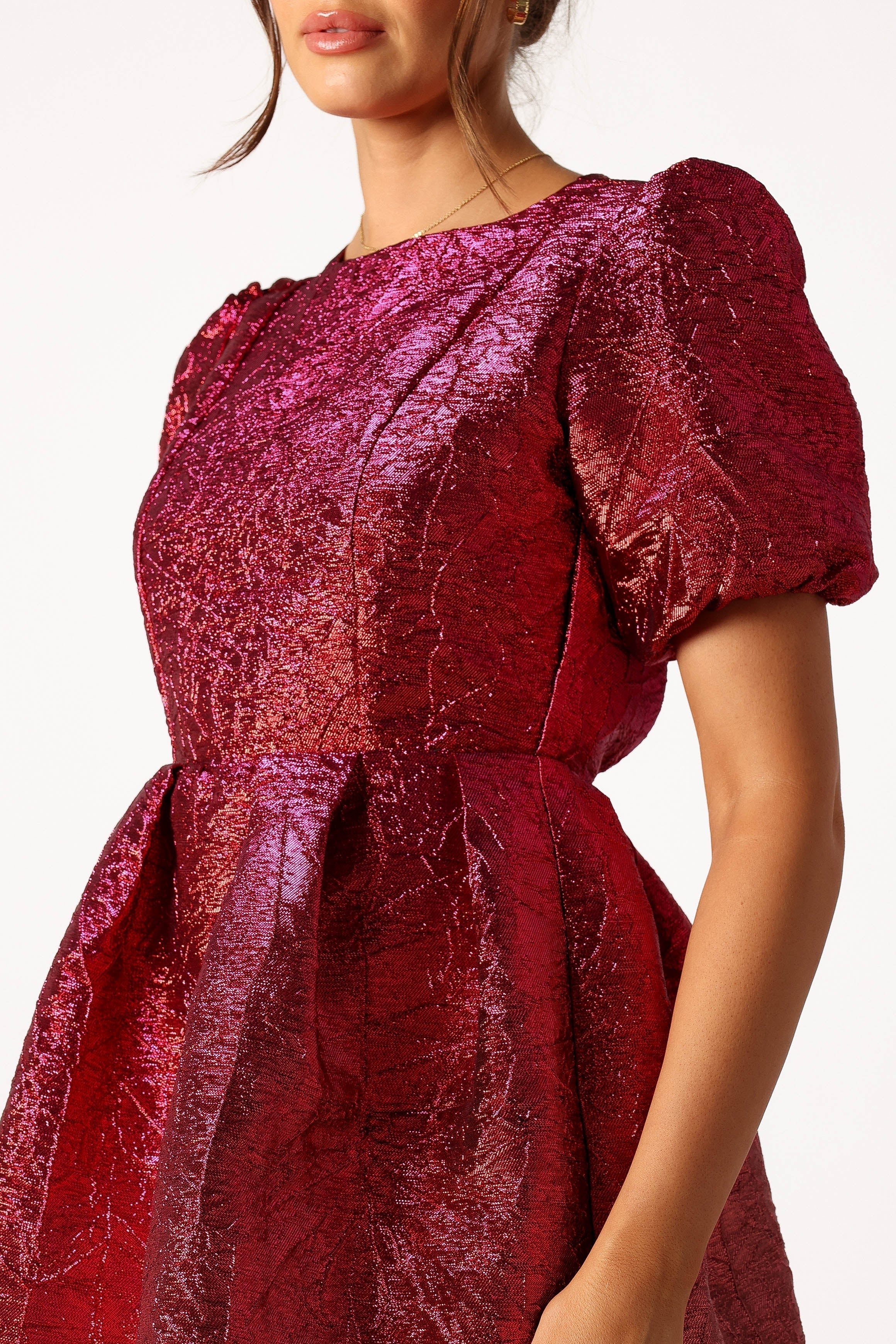 Jadore Mini Dress - Red Magenta