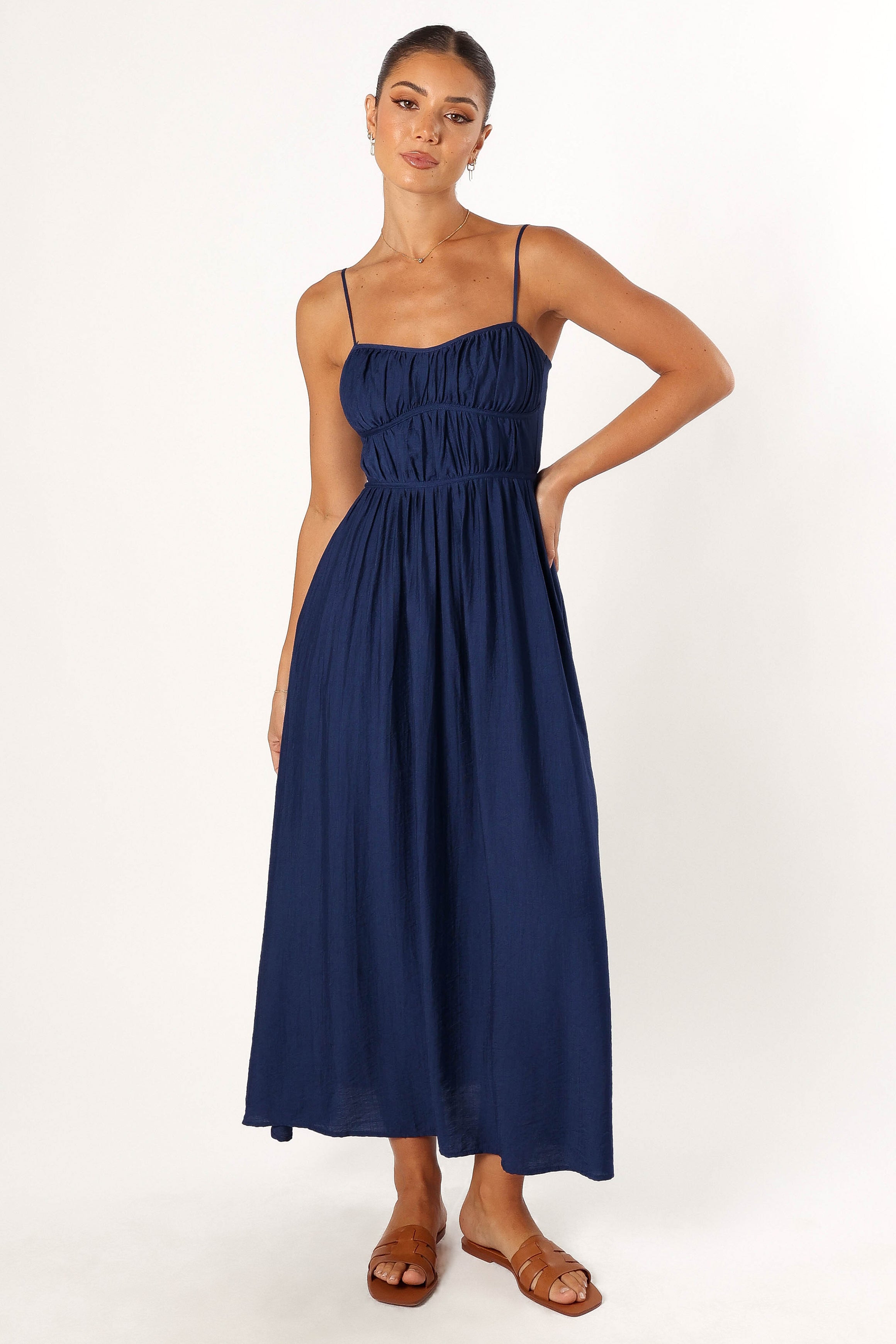 Kelani Luxi Midi Dress - Navy