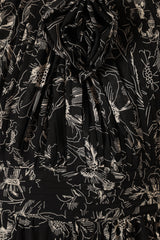 Lennon Halterneck Maxi Dress - Black Floral