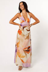 Marie Halterneck Maxi Dress - Multi