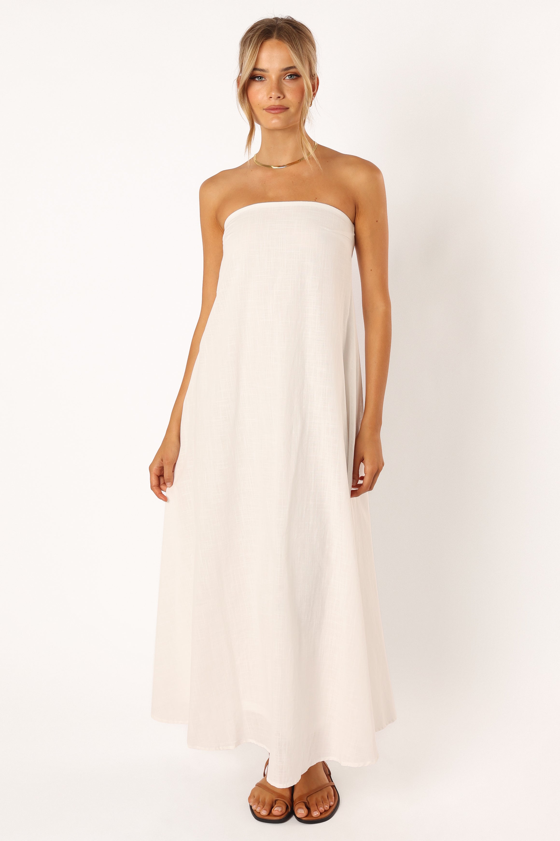 Soph Strapless Maxi Dress - White